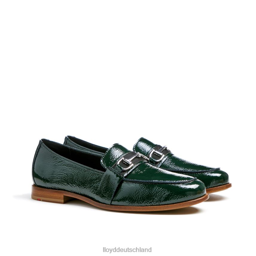 Schuhe LLOYD Leder-Slipper Grün Frauen PV6Z01112