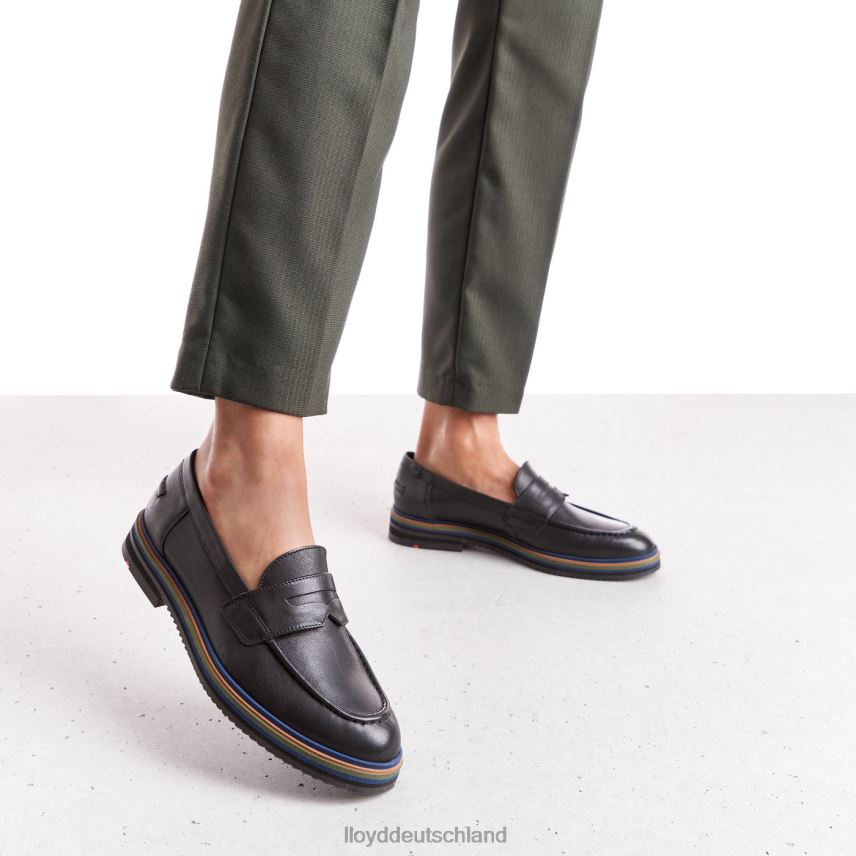 Schuhe LLOYD Slipper aus Glattleder Schwarz Frauen PV6Z01046