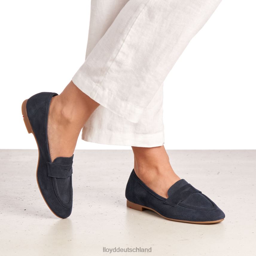 Schuhe LLOYD Wildleder-Slipper Blau Frauen PV6Z01152