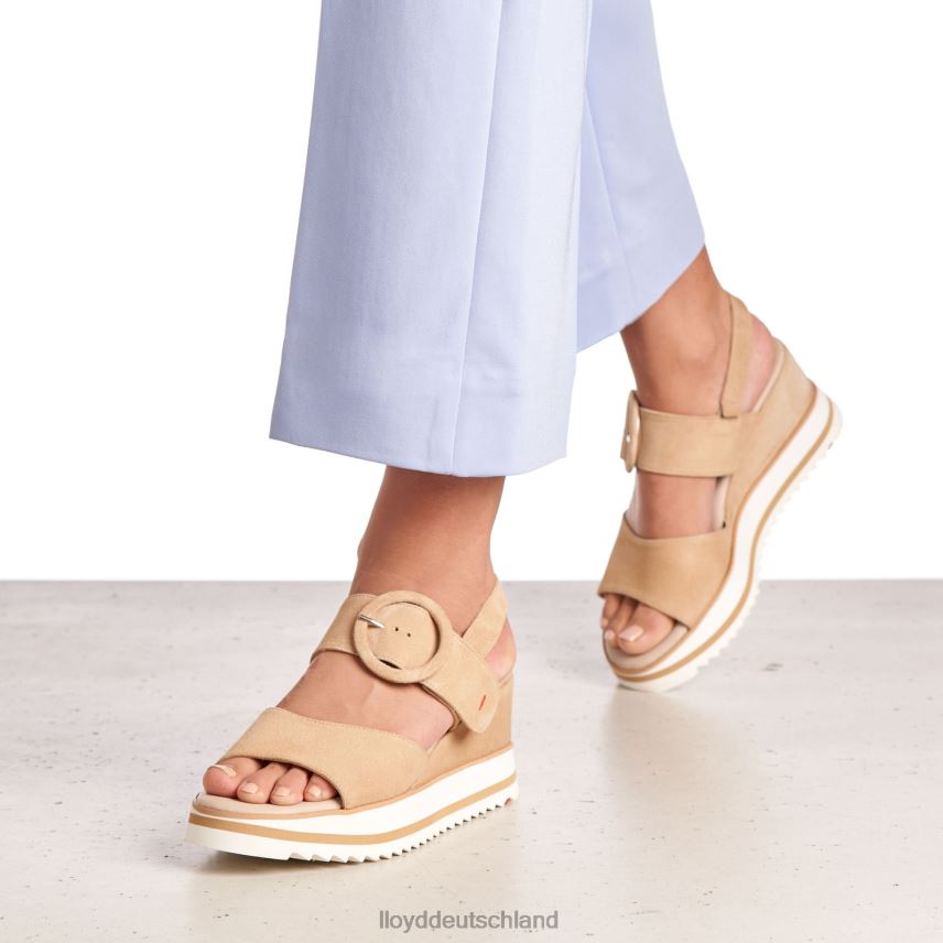 Schuhe LLOYD Sandale aus Wildleder Beige Frauen PV6Z01224