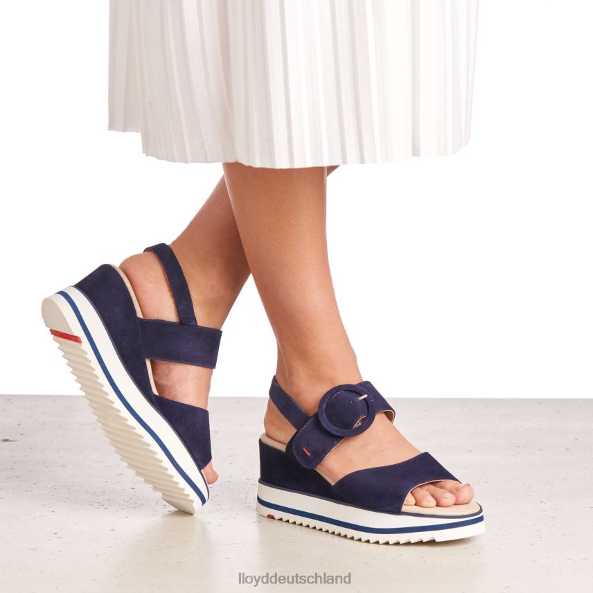Schuhe LLOYD Sandale aus Wildleder Blau Frauen PV6Z01215