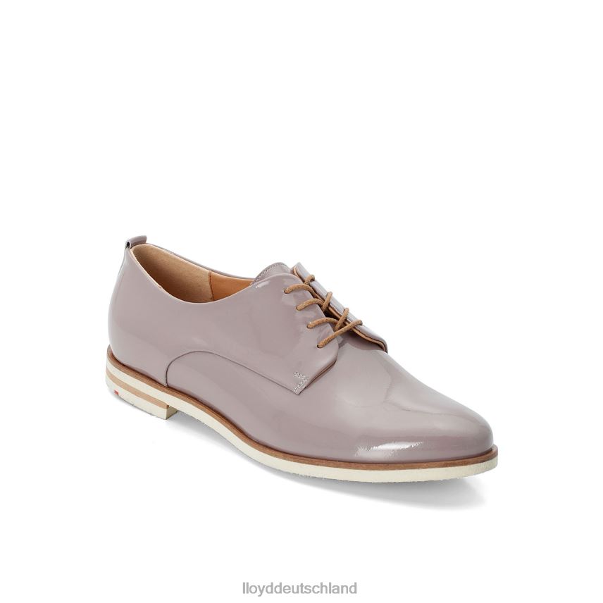 Schuhe LLOYD Halbschuhe aus Lackleder mit Schnürung grau Frauen PV6Z01078