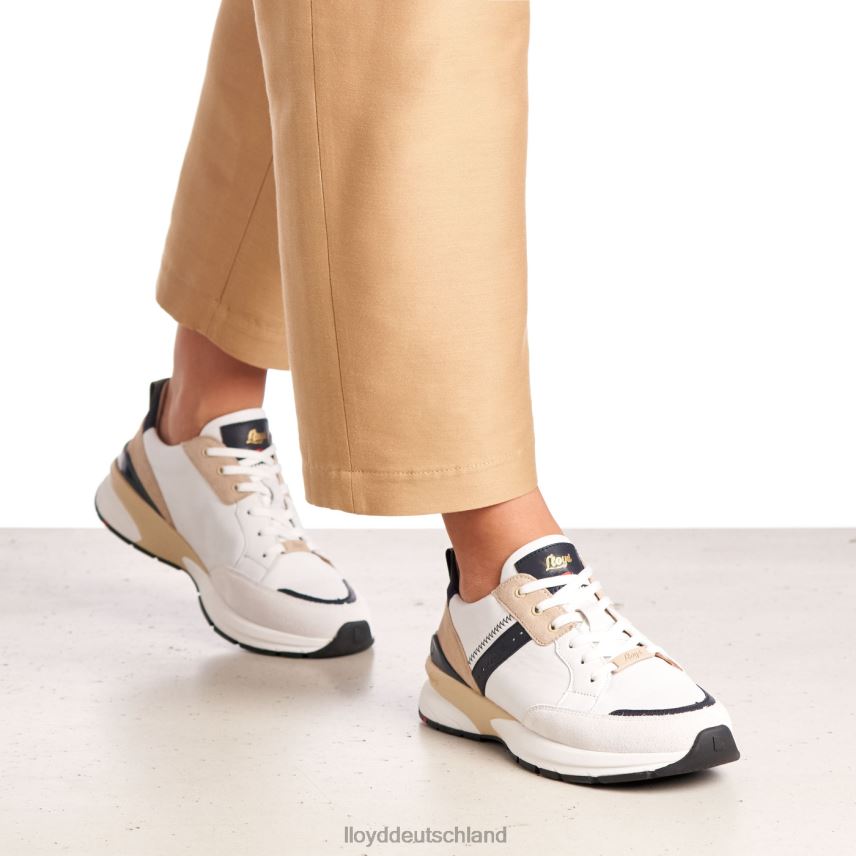 Schuhe LLOYD Glattleder-Sneaker mit Fleckenmuster kombiniert Frauen PV6Z0833