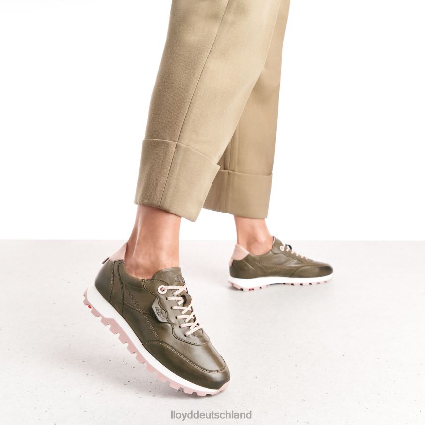 Schuhe LLOYD Low-Top-Sneaker aus Leder Grün Frauen PV6Z0801