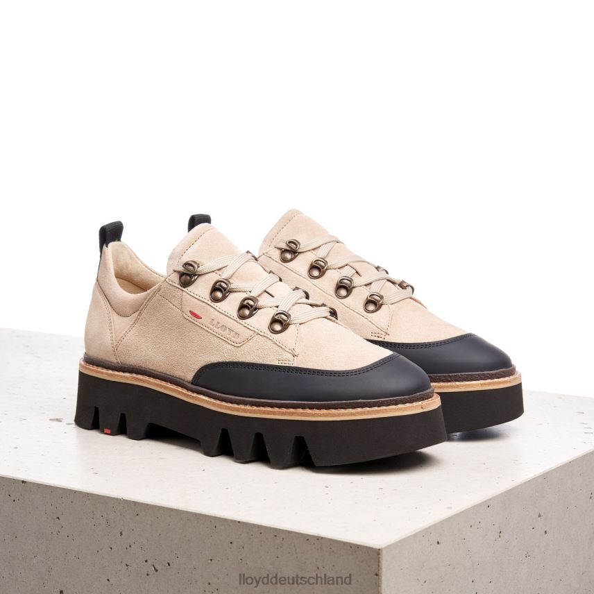 Schuhe LLOYD Sneaker aus Glattleder Beige Frauen PV6Z01177