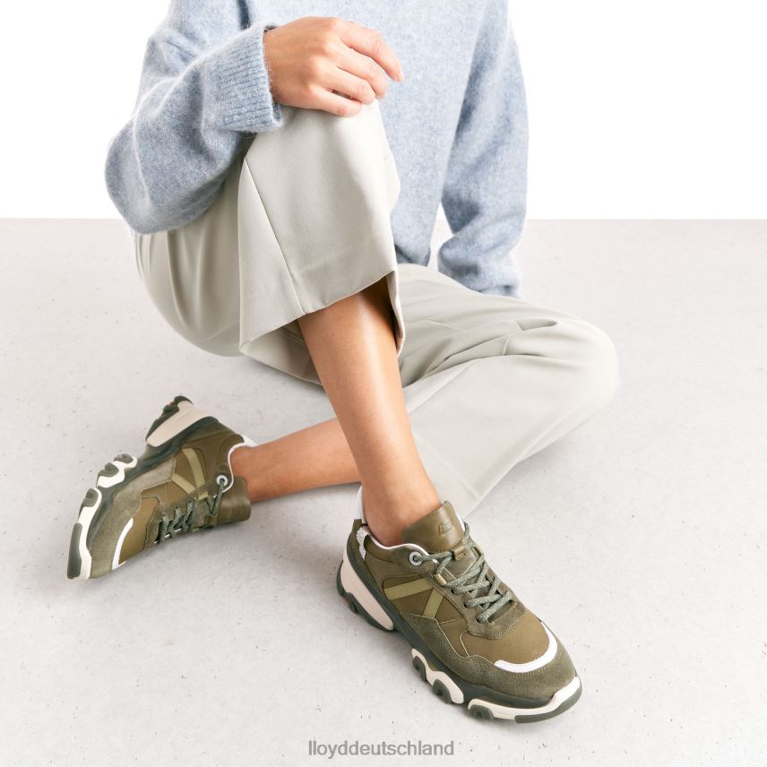 Schuhe LLOYD Wildleder-Sneaker Grün Frauen PV6Z0802