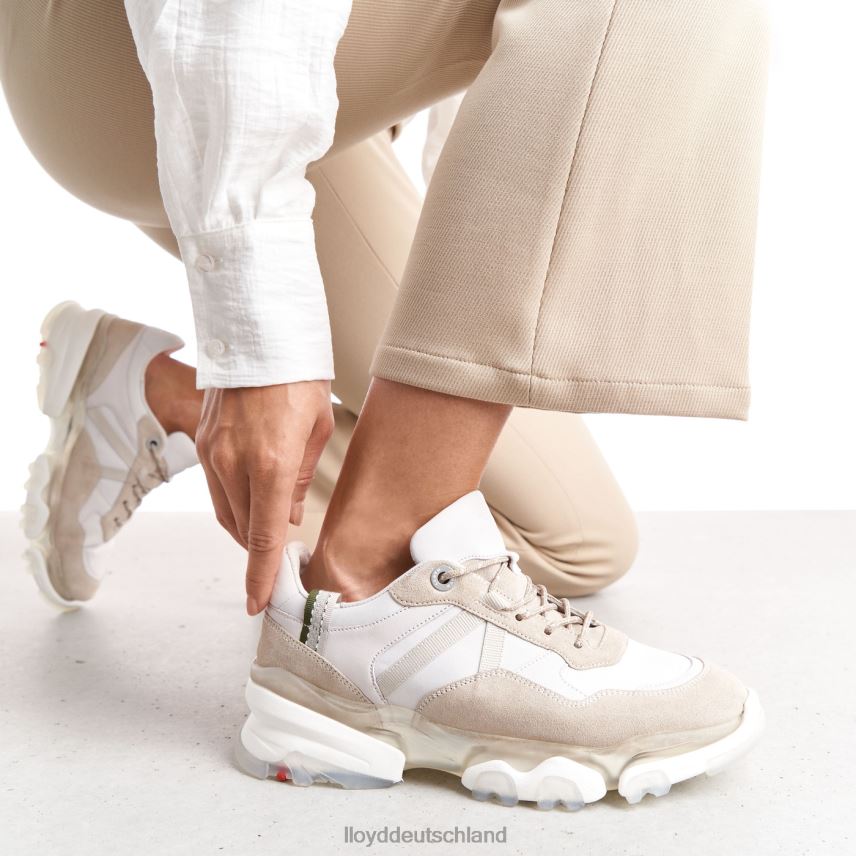 Schuhe LLOYD Wildleder-Sneaker Weiß Frauen PV6Z0816