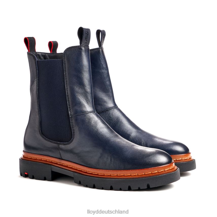 Schuhe LLOYD Glattleder-Stiefelette mit leichter Sohle Blau Frauen PV6Z0912