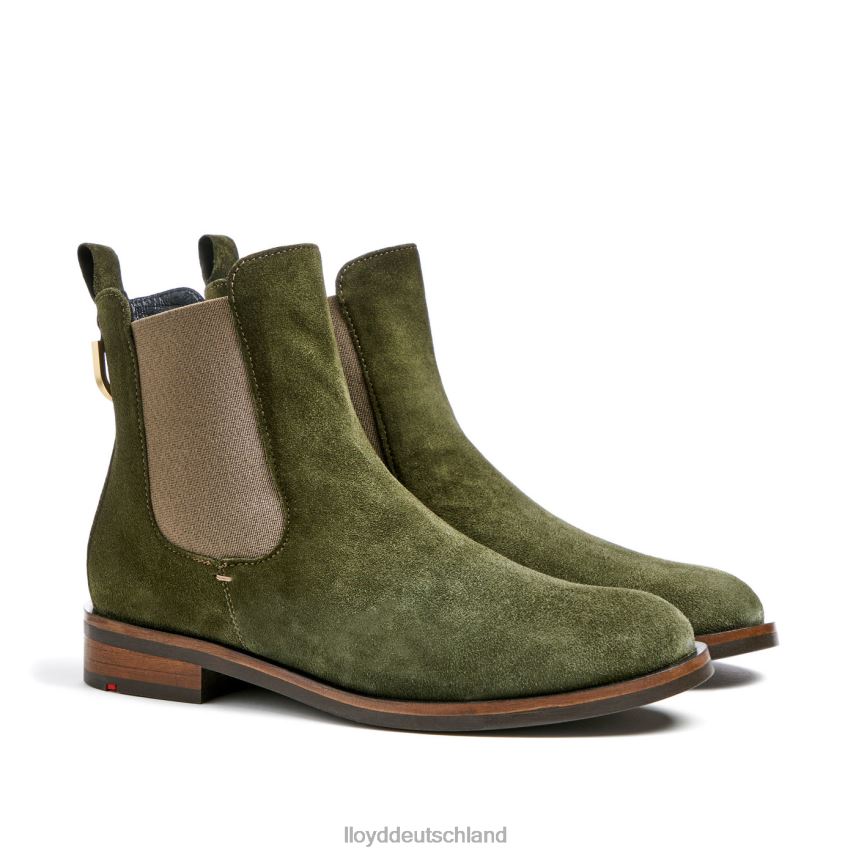 Schuhe LLOYD Schlupfstiefeletten aus grobem Leder Grün Frauen PV6Z0935