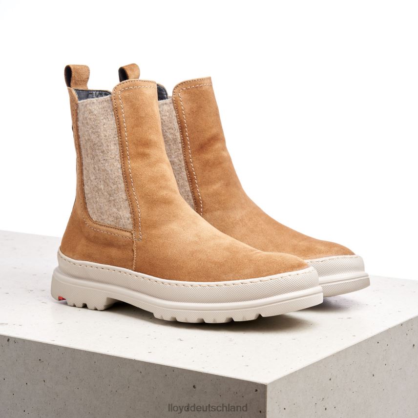 Schuhe LLOYD Schlupfstiefeletten aus grobem Leder braun Frauen PV6Z0925