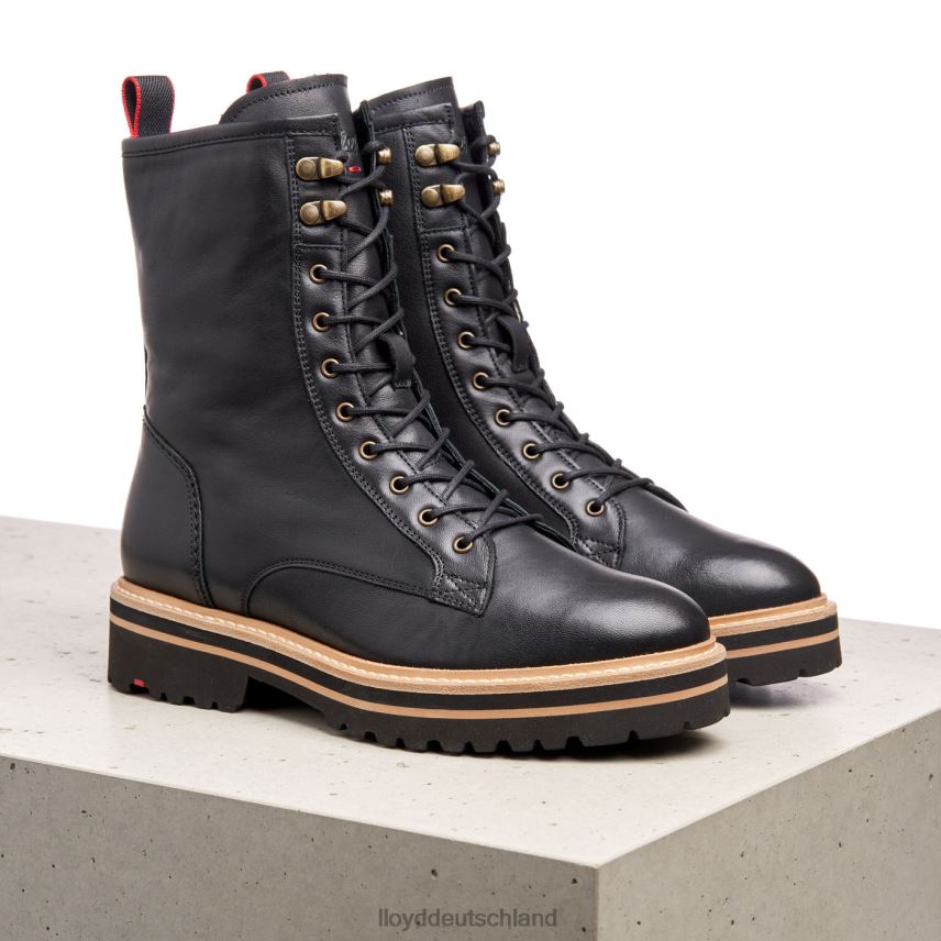 Schuhe LLOYD Stiefeletten aus Leder mit extraleichter Sohle Schwarz Frauen PV6Z0957